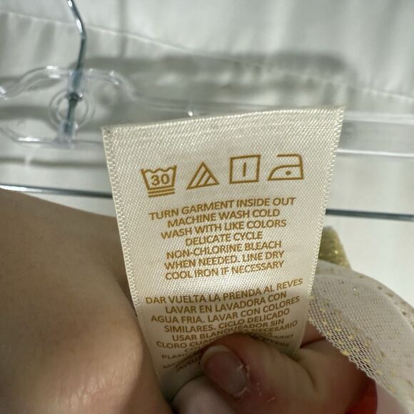 Kate Spade Skirt Baby Size 24m Pink Gold Polka Dot Elastic Waist Pull On - Picture 6 of 8